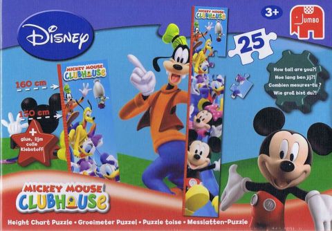 Mickey Mouse clubhouse - Børne Højde måler, 25 brikker (1)